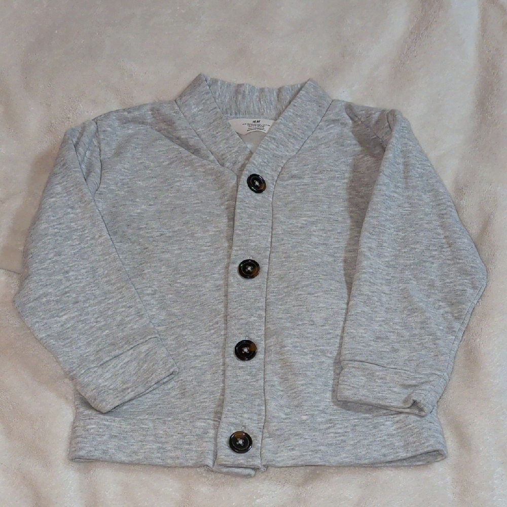 H&M Kids' Light Gray Button-Up Shirt